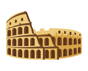 Naklejka premium Colosseum. Travel, journey concept. Vector illustration EPS10