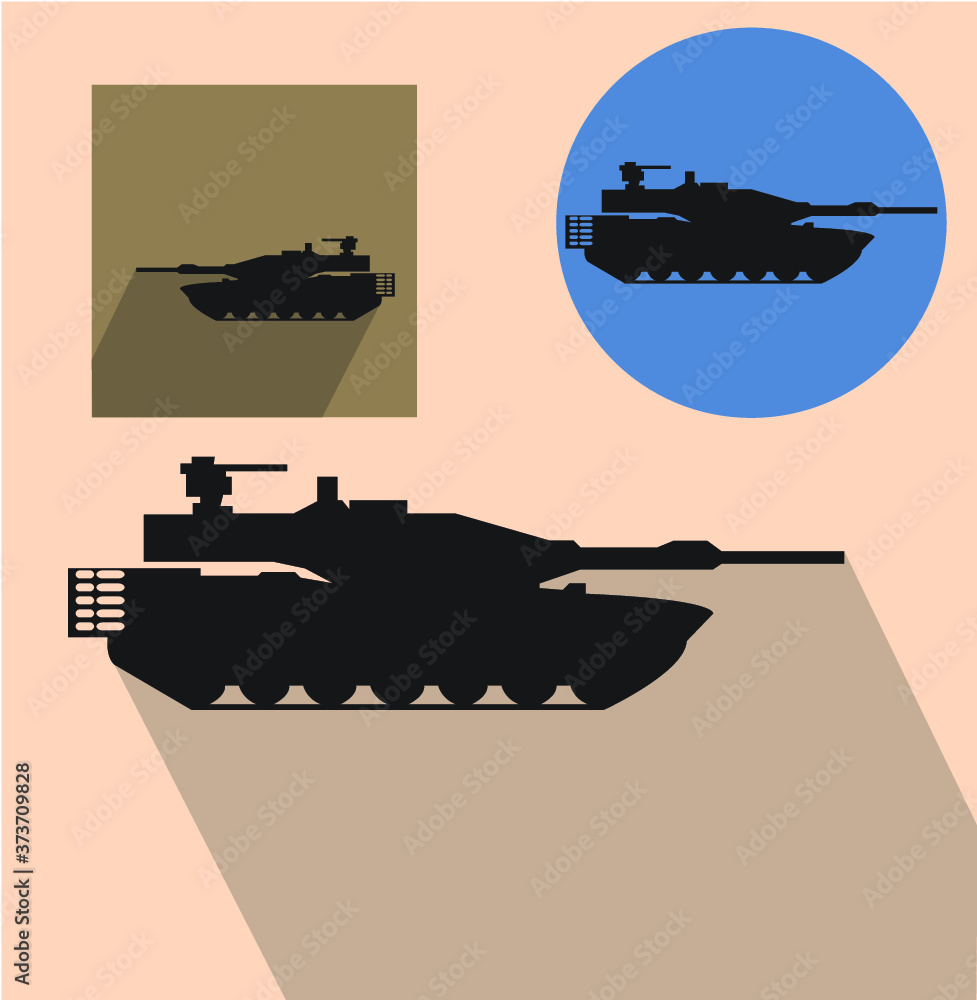 Wall mural military tanks