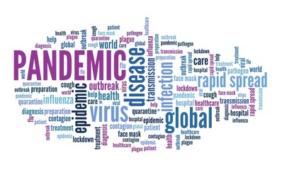 Pandemic word cloud