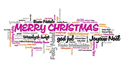 Obraz premium Merry Christmas international