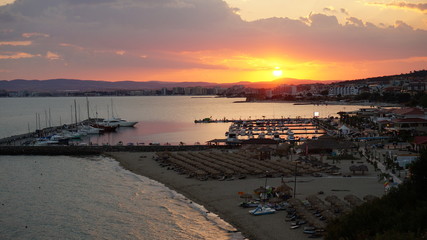 Sveti Vlas Bulgaria Marina At Sunset