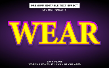 Wear text effect