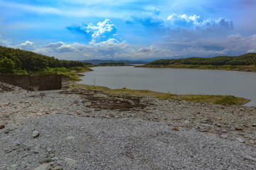 Fototapeta premium lake and mountains