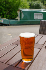 Pint of Beer by the Canal