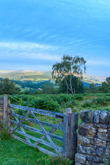 Countryside Gate and Stone Wall