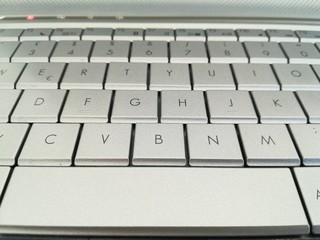 smart working. tastiera di un pc portatile.