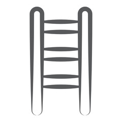 
A wooden steps for climbing, ladder icon 
