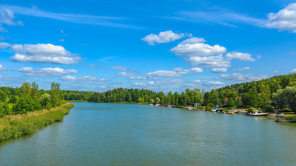 Fototapeta na wymiar Picturesque Scandinavian landscape of the islands of Turku archipelago, Finland, in sunny summer day.