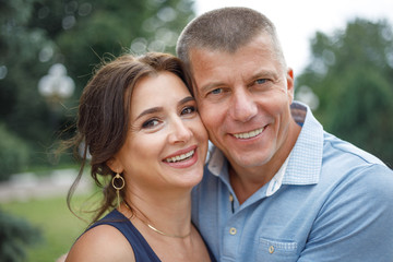 Fototapeta premium Happy mature couple enjoying life together