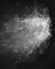 Reflex, refraction, light, window, sunset, black and white