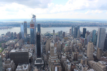 Aerial view of New York City.
