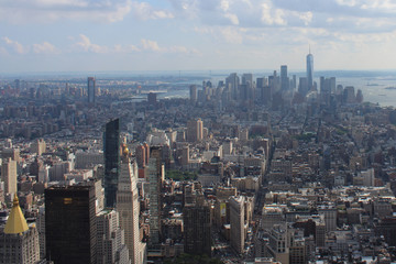Fototapeta na wymiar Aerial view of New York City.