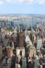 Aerial view of New York City.