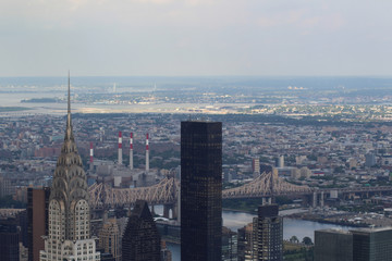 Aerial view of New York City.
