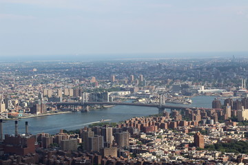 Aerial view of New York City.