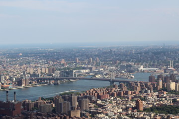 Aerial view of New York City.