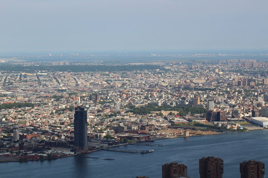 Aerial view of New York City.