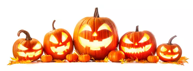 Foto op Plexiglas Halloween pumpkin head jack-o-lantern © Alexander Raths