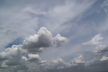 blue sky with clouds