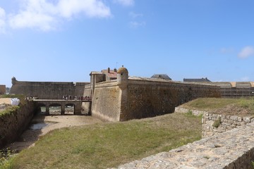 Fototapeta na wymiar La citadelle ou forteresse de Port Louis, ville de Port-Louis, département du Morbihan, région Bretagne, France