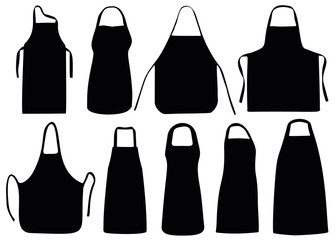 The aprons in the collection. Aprons for the cook and for the Barber.