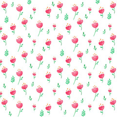 Fototapeta na wymiar pink flower pattern illustration