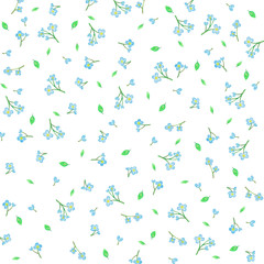 small blue flower pattern image