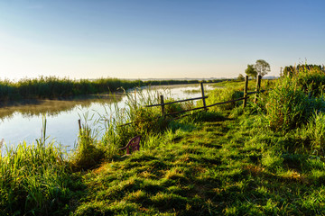 Poranne mgły w Dolinie Narwi, Podlasie, Polska © podlaski49