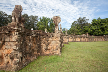 Angkor Wat, A temple complex in Cambodia and the largest religious monument in the world