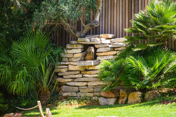 Biig owl or Bubo bubo standing