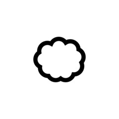 Cloud icon isolated vector on white