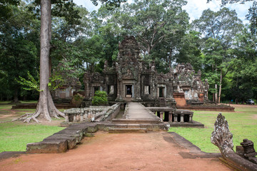 Angkor Wat, A temple complex in Cambodia and the largest religious monument in the world