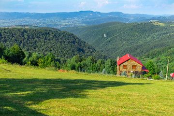 Fototapeta premium house in the mountains