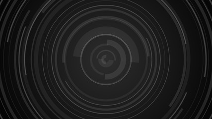 Circle black gray technology Hi-tech  dark background. Abstract graphic digital future concept design.