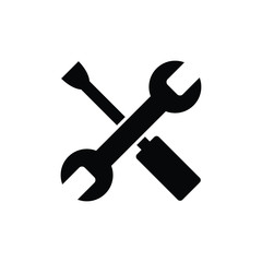 Technician tools icon isolated vector on white