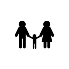 family icon isolated vector on white