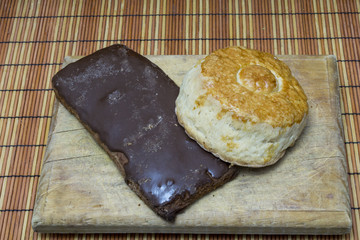 Bisquet y ladrillo pan mexicano 