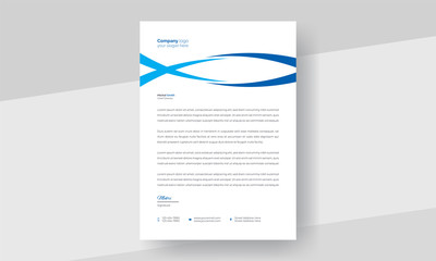 modern creative and clean business style letterhead bundle of your corporate project design.set to print with vector & illustration. corporate letterhead bundle.