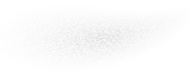 Abstract halftone background of small dots and wavy lines in gray and white colors