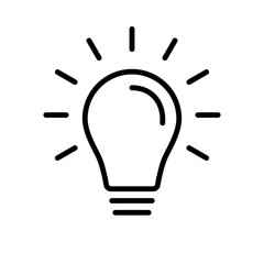 Light Bulb / Lamp Logo Icon Vector Illustration