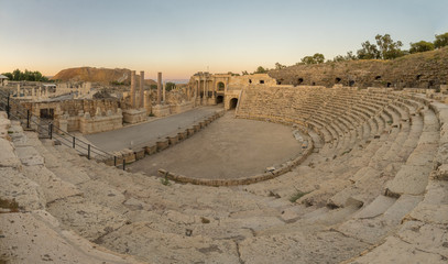 Roman theater, ancient Roman-Byzantine city of Bet Shean (Nysa-Scythopolis)