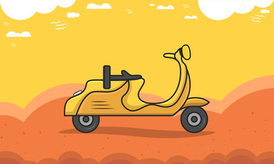 scooter vector illustration
