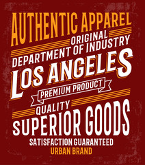 Fototapeta premium Vintage theme typography for t shirt prints, posters and other uses.