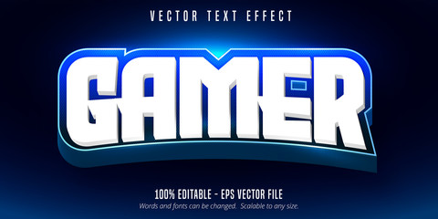 Esport text effect, editable gamer text style © DesignVectX