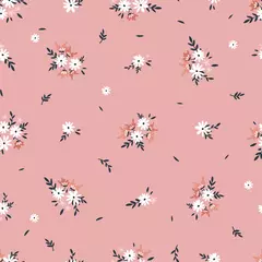  Schattig handgetekende ditsy naadloze bloemenpatroon, mooie bloem achtergrond, geweldig voor textiel, banners, behang - vector design © TALVA