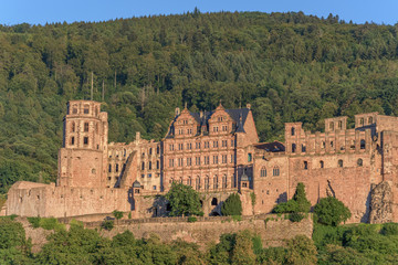 Schlossruine in Heidelberg am Neckar