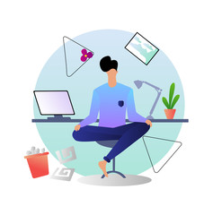 Restart Your Work Day With Yoga On Office Break