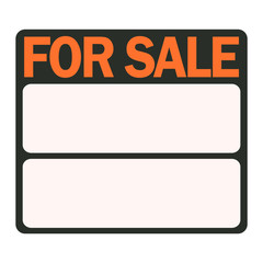 For Sale Sign. Vector Illustration.