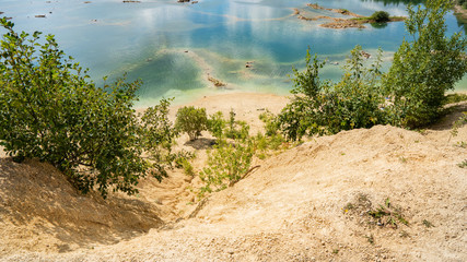 Bornitsky stone-lime quarry.view of the cote d'azur