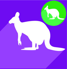 Kangaroo silhouette